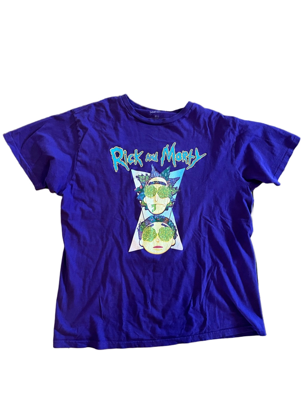 Rick and Morty Psychedelic Portal Graphic Tee - Purple size Large